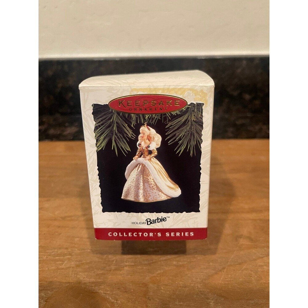 Keepsake Ornament Holiday Barbie 1994 Collector's Series